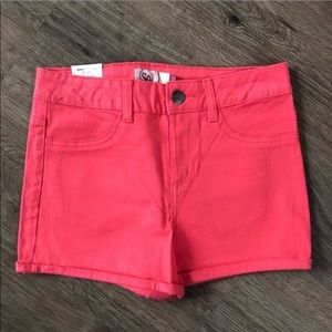 High Rise Coral Shorts